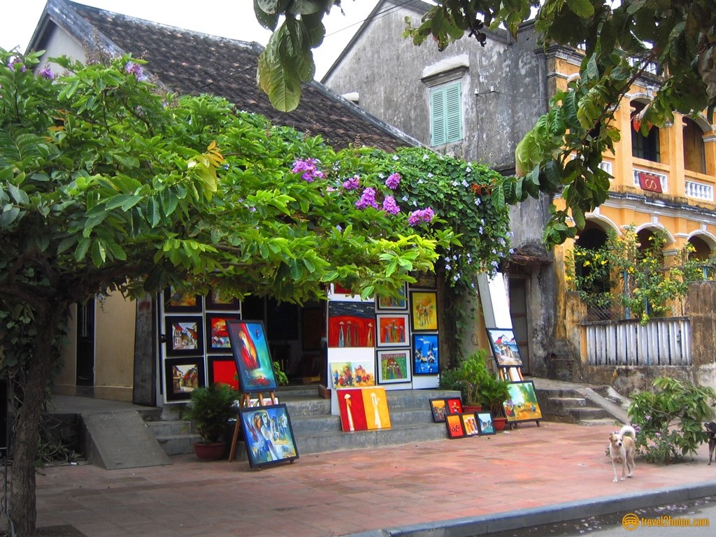 A painting shop in Hoi An