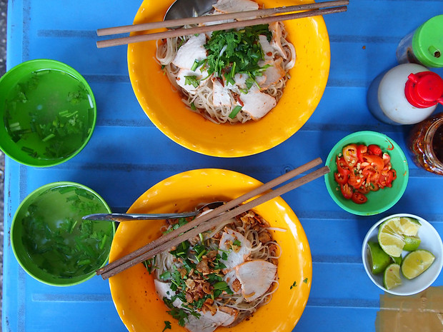 Hu tieu streetside — unedited photo, it’s just that colourful.