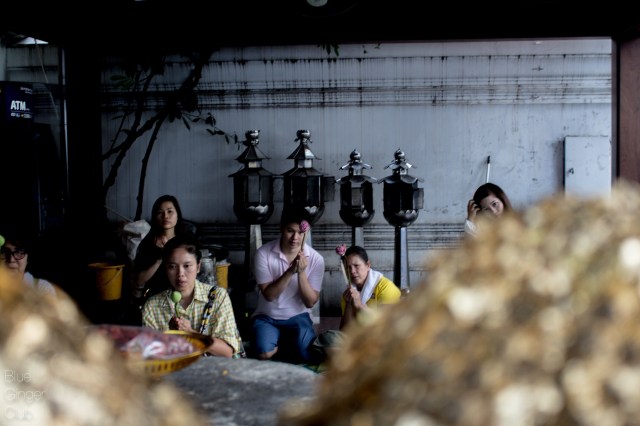 Locals praying for good luck