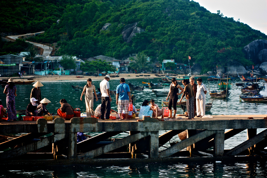 Bustling market