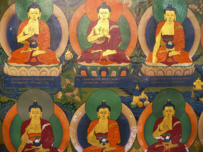 Each seated pose of the Buddha carries a different meaning