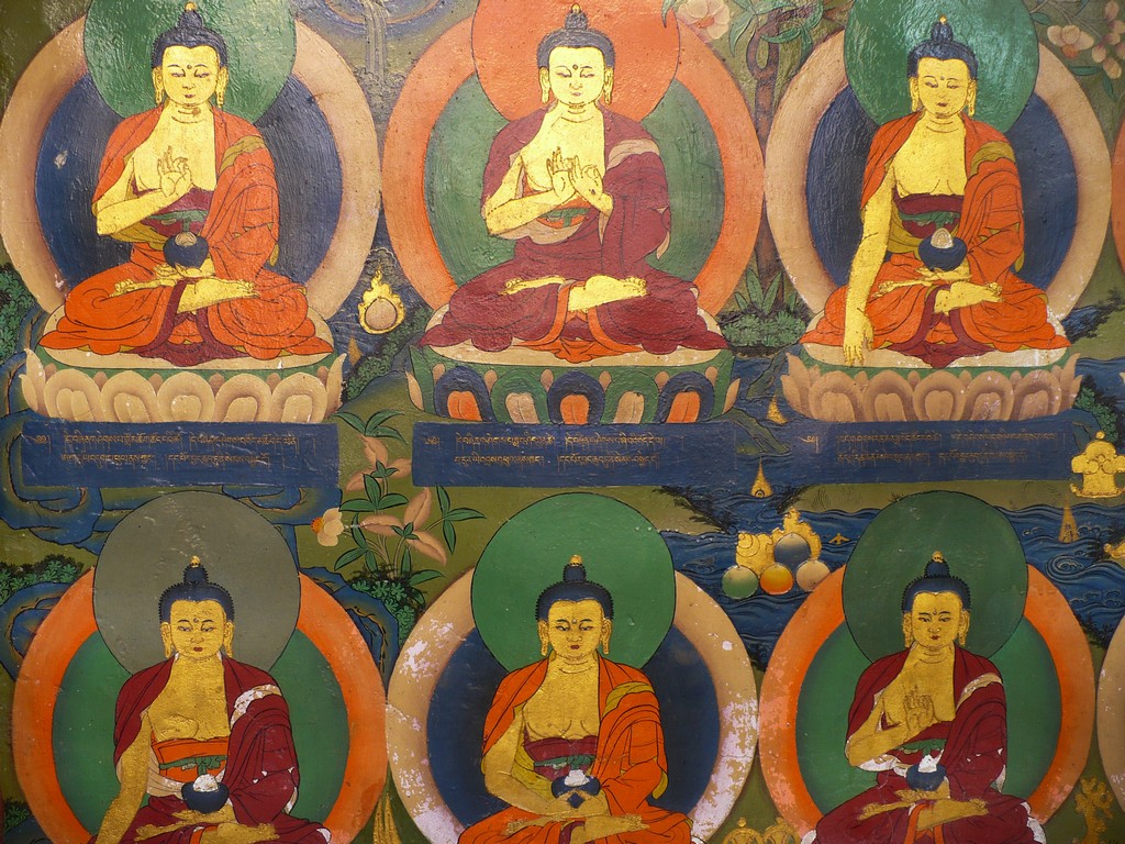 Each seated pose of the Buddha carries a different meaning