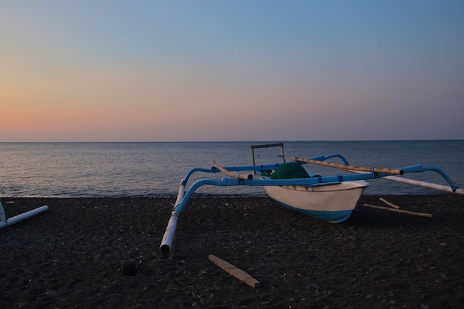 Fishing boat in Bali