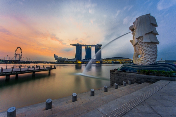 Merlion Statue in Merlion Park