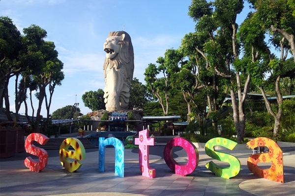 Merlion Statue on Sentosa Island