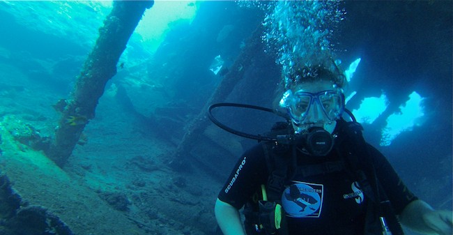 Monument in the sea