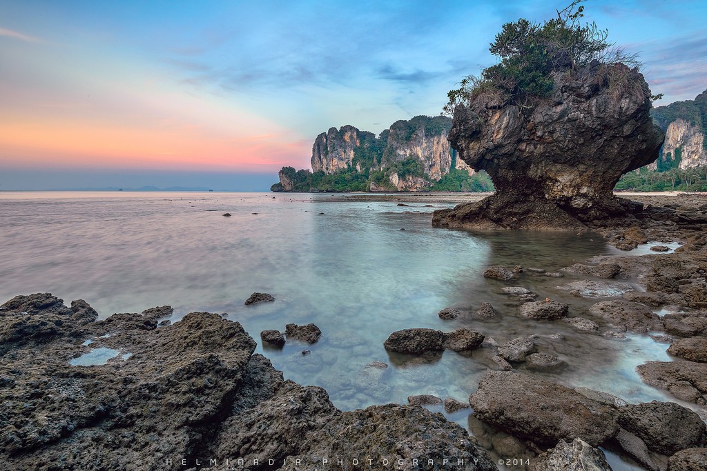 The bleak landscape yet very attractive to tourists in Krabi Photo: Helminadia Ranford
