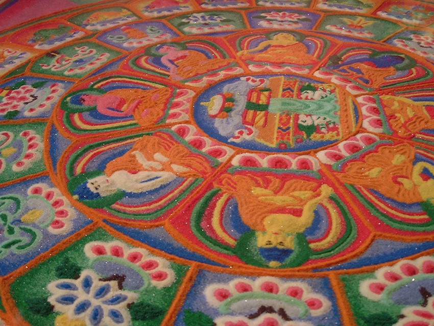 The impermanence of the sand mandala is kind of the point