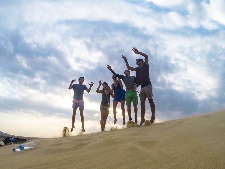 a jumping shot in mui ne vietnam