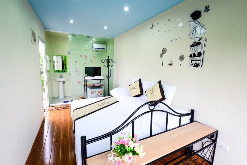 although having simple design, the bungalow containers are fitted with all mordern conveniences