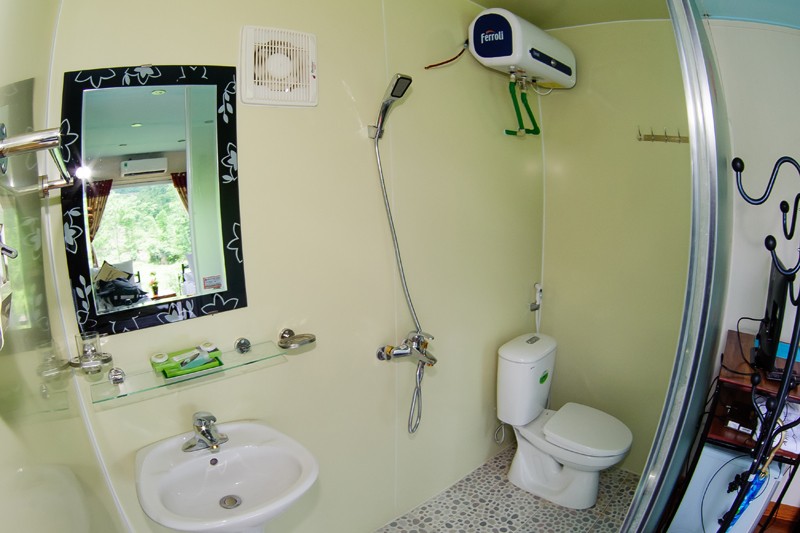 bath space in Moc Chau arena village