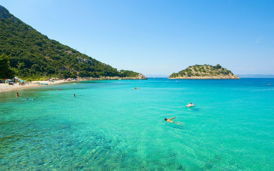 divna beach dalmatia croatia