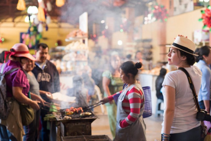 fragrant streets of the Tlacolula Sunday market in Oaxaca