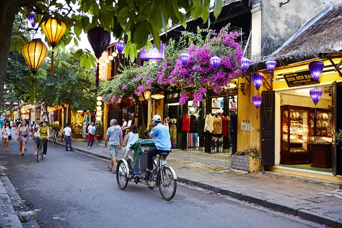 Cyclo in Hoi An Old Town