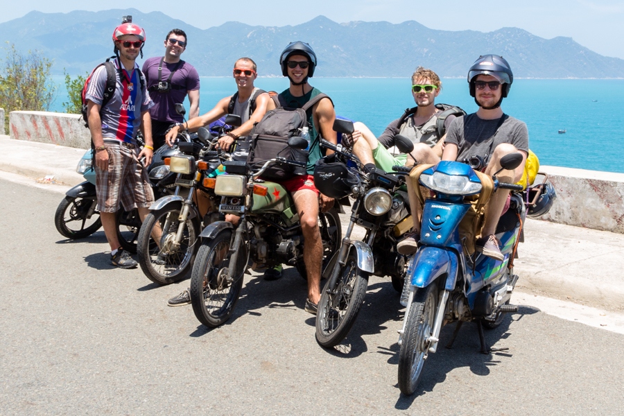 meet a few other riders in da lat motorbike vietnam