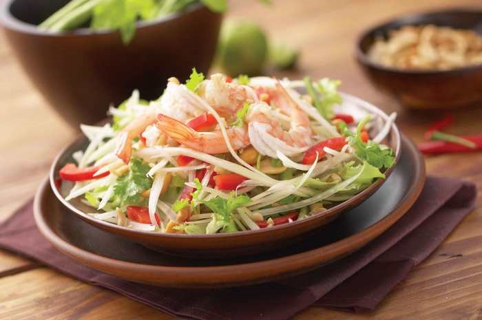 tam mak hoong green papaya salad laofood
