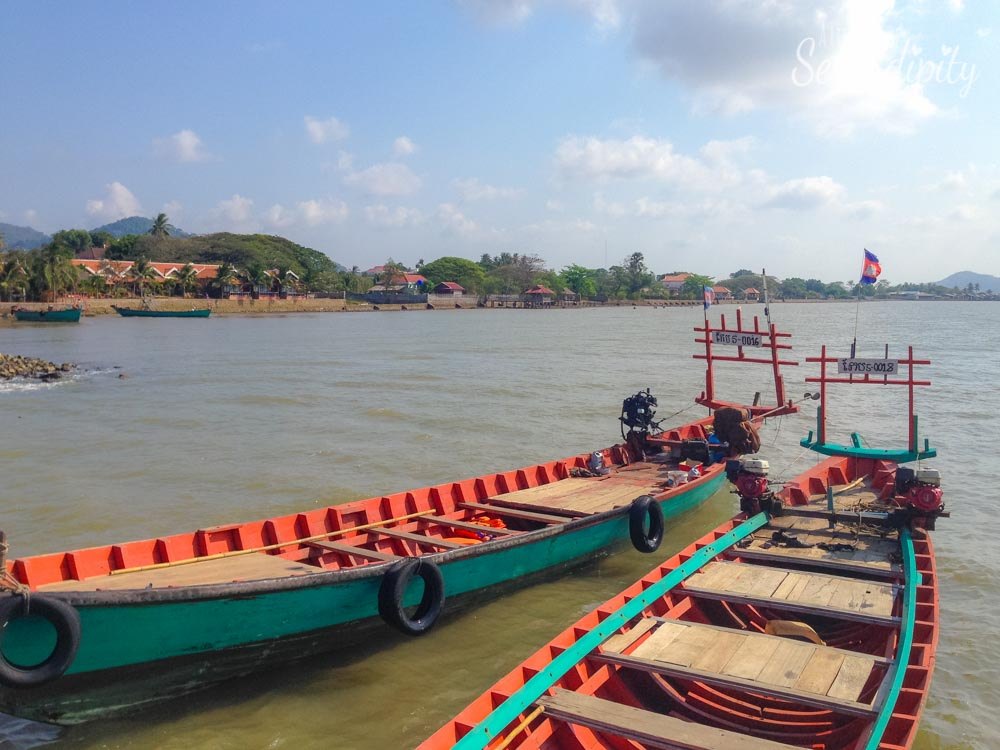 the boats in koh tonsay cambodia