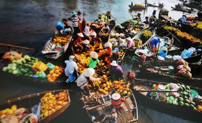 Cai Rang floating market in Can Tho. Photo: canthotourist.vn