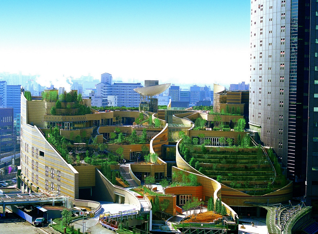 The overview of Namba Parks Photo: osaka-info