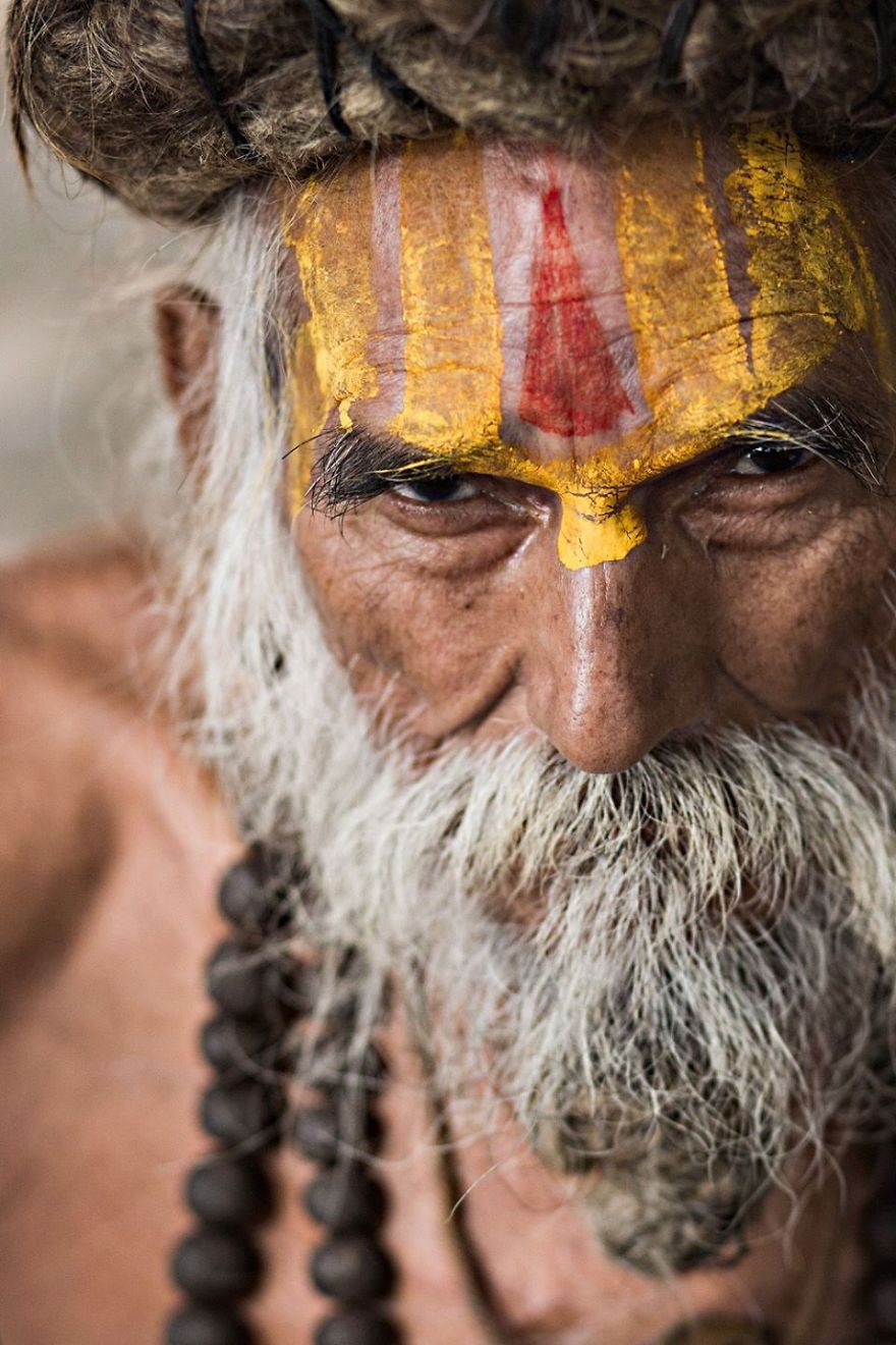 Sadhu Of Varanasi eyes are windows of the souls