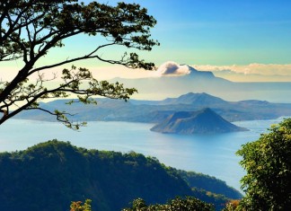 Taal Volcano in the middle of Taal Lake