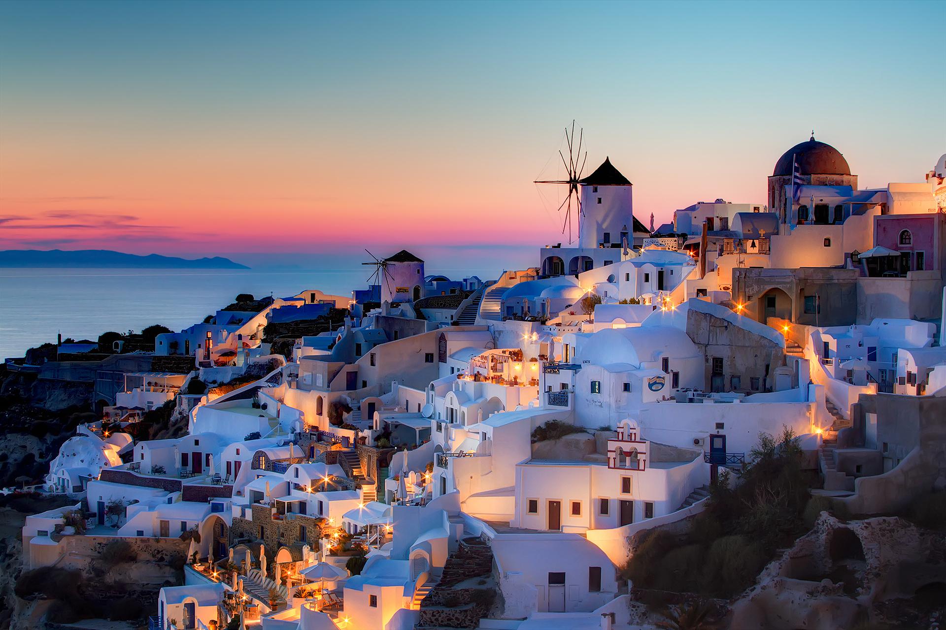 The beautiful place in Santorini – Greece