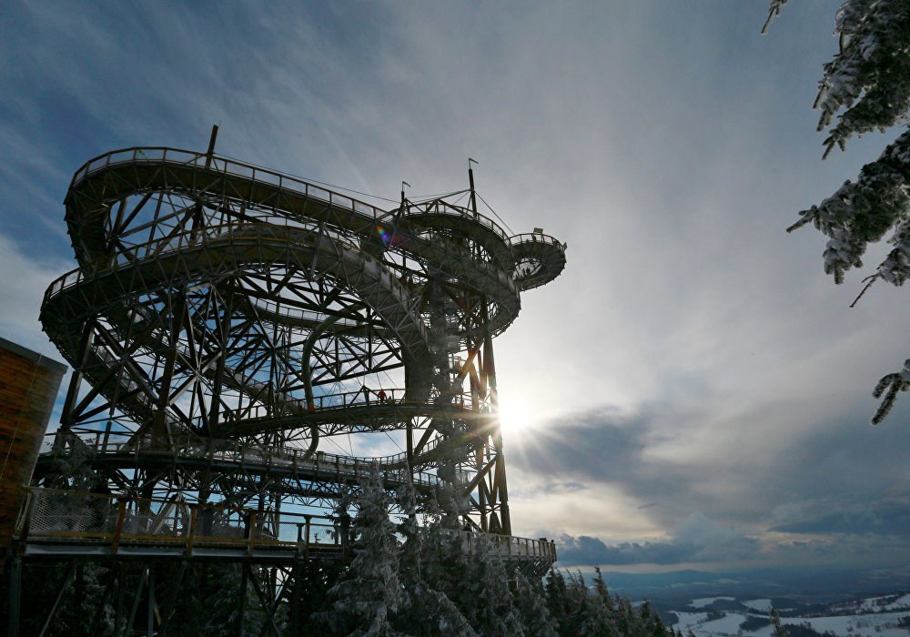 The structure of Skywalk -Dolni Morava, CH Czech.