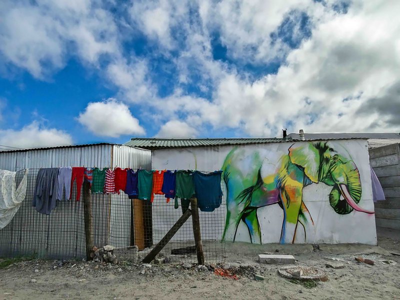 Elephant Street Art In South African Villages