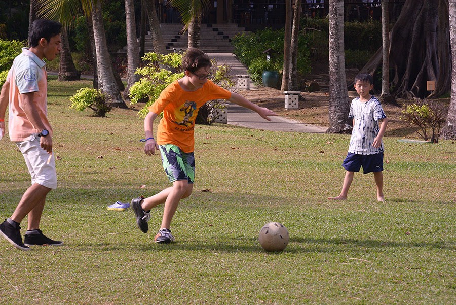 play soccer at club med bintan resort indonesia things to do