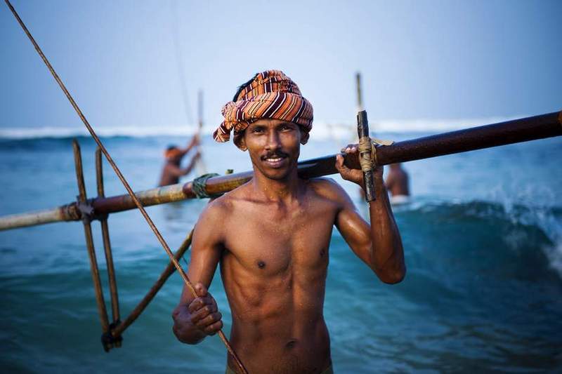 fishing on stilts in sri lanka