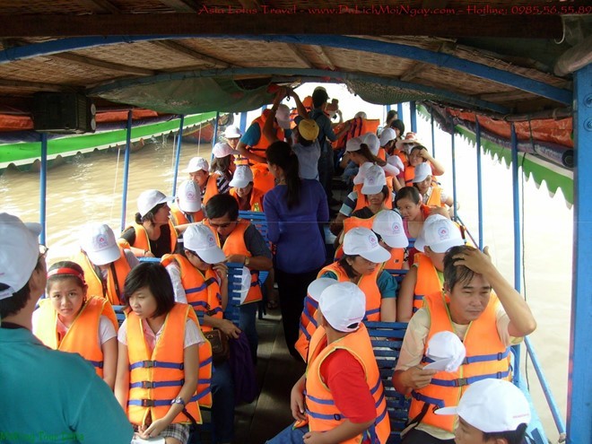 wearing life jacket