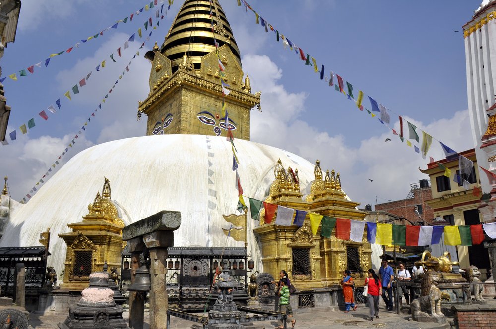 Starting early, we will visit the Buddhist temple and UNESCO World Heritage Site of Swayambhunath.