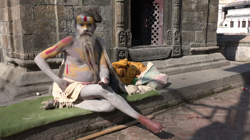 An unidentified 'sadhu', or holy