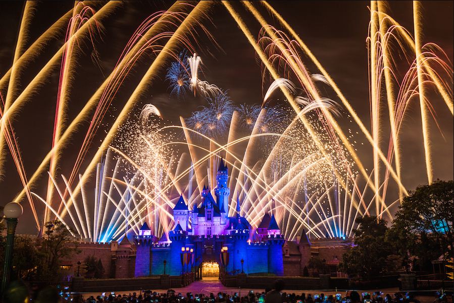 Disney Parks After Dark: Fireworks Brighten Hong Kong Disneyland