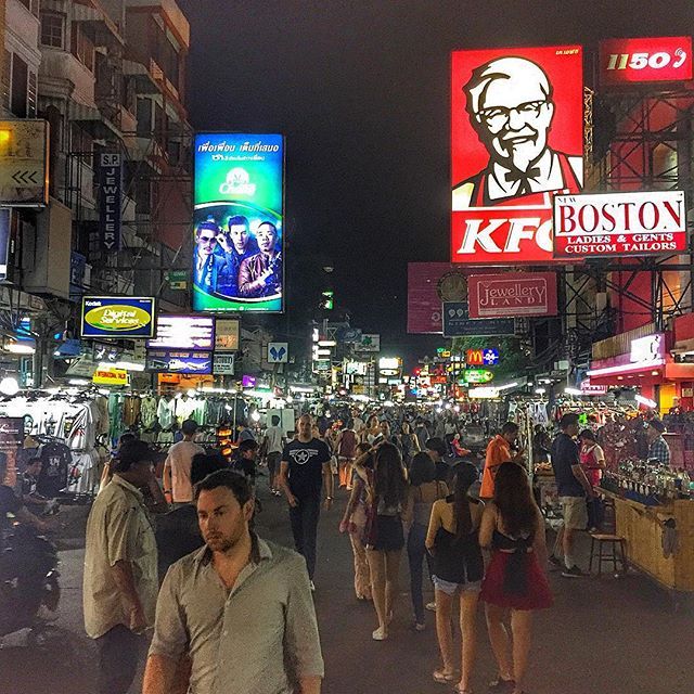 Khao San Bangkok, Thailand One of the best backpacker streets in Southeast Asia