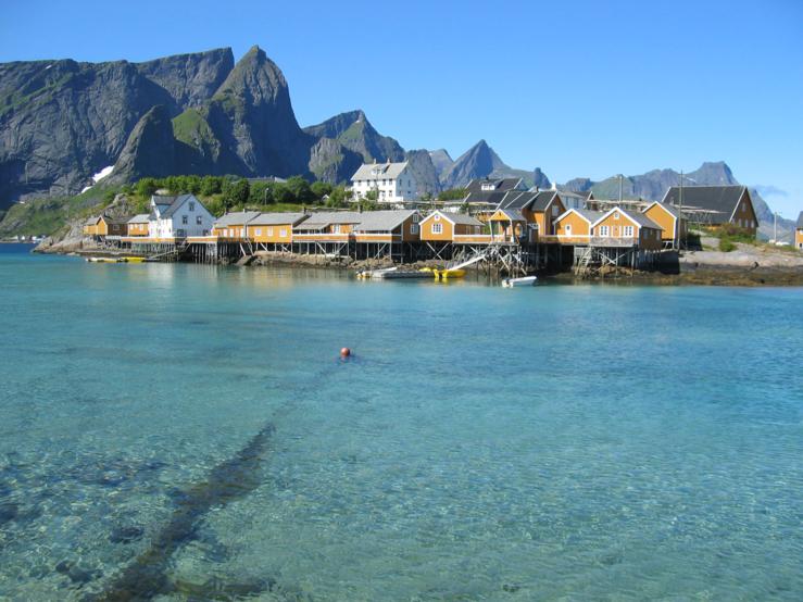 Lofoten scandinavia norway white night summer 2