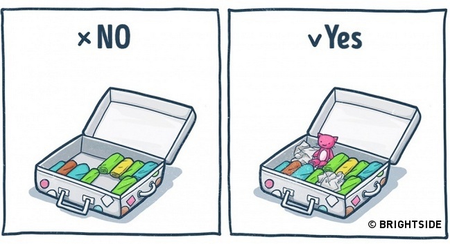 10 excellent tips for packing your holiday suitcase with illustrated 4