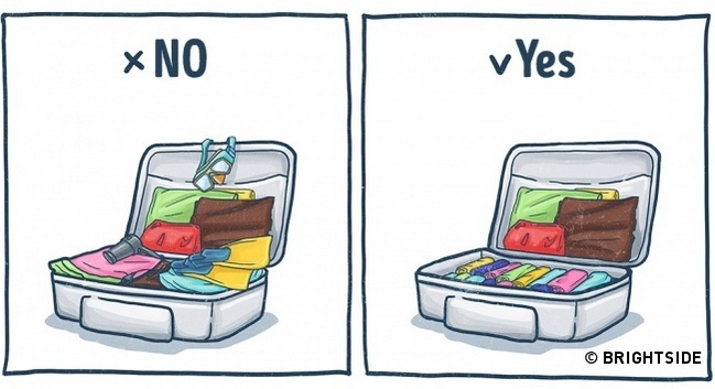 10 excellent tips for packing your holiday suitcase with illustrated 5