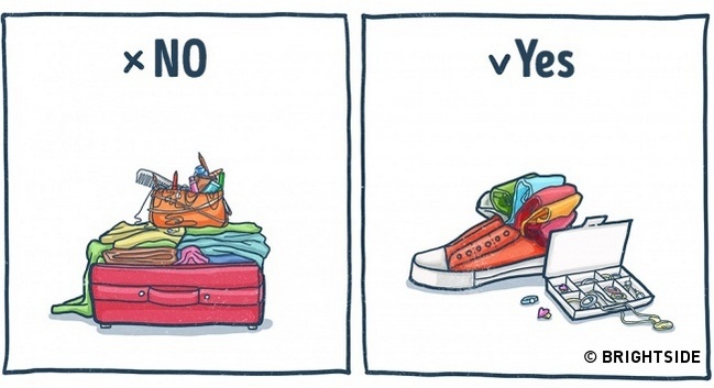 10 excellent tips for packing your holiday suitcase with illustrated 7