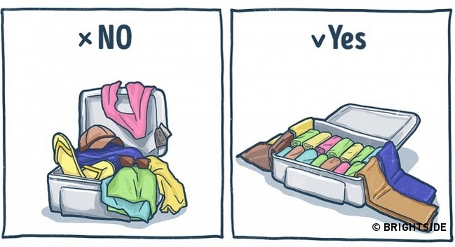 10 excellent tips for packing your holiday suitcase with illustrated 9