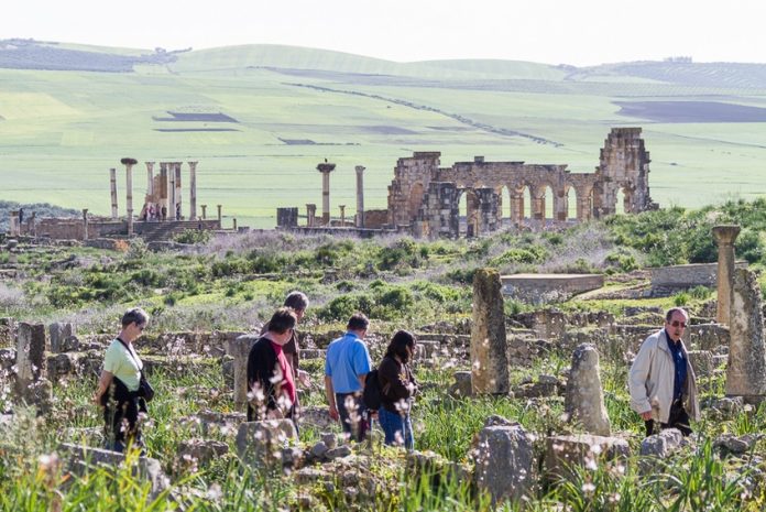 Capitoline Temple and the Basilica in the background morrocco