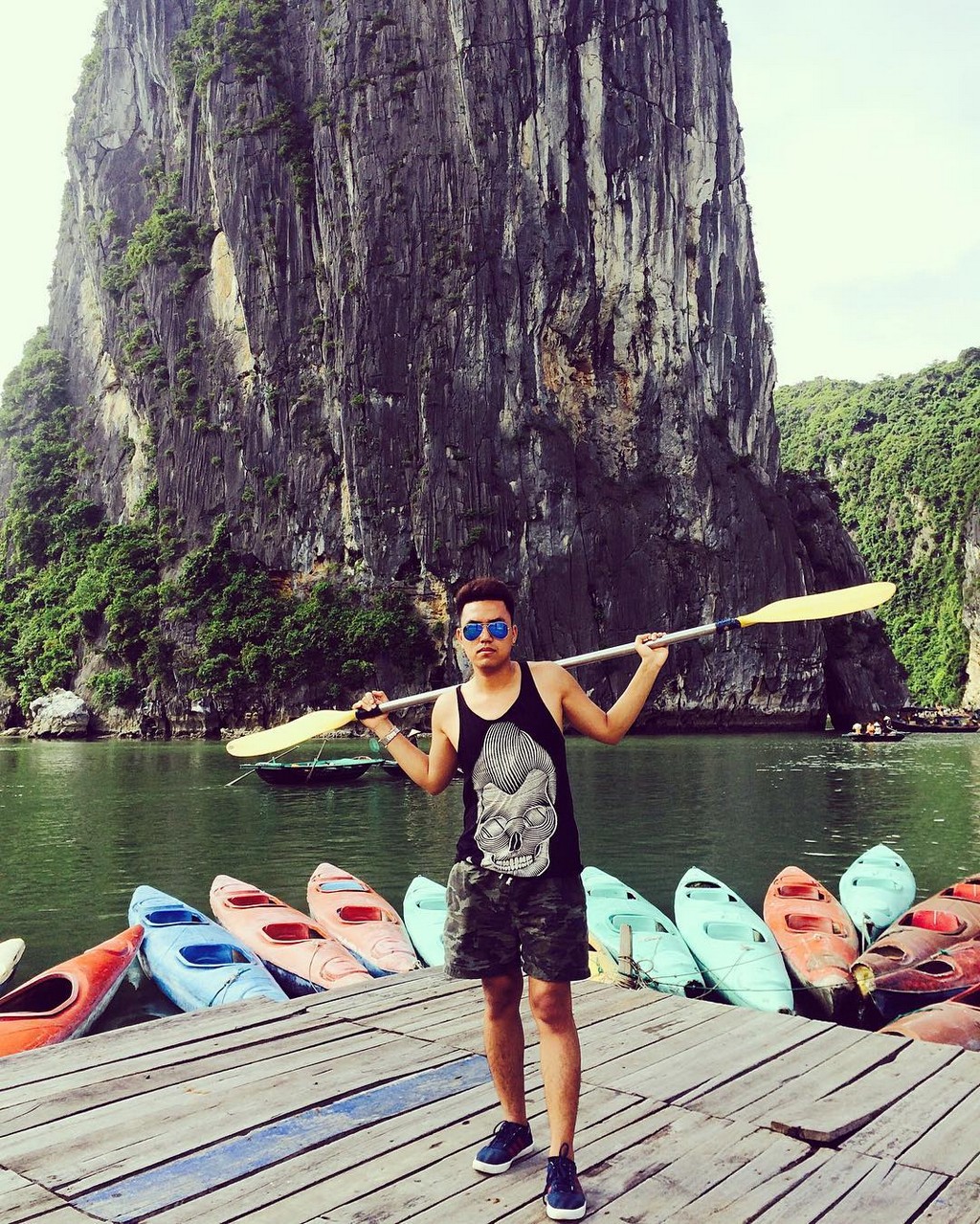 Kayak Halong bay, vietnam