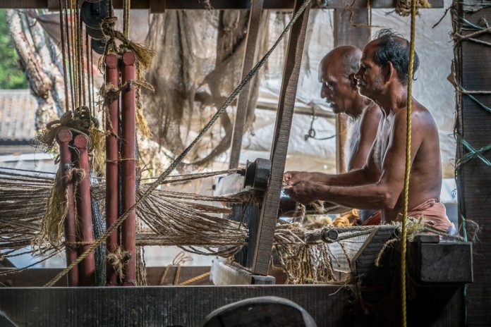 coir, everyday life, Kerala, India