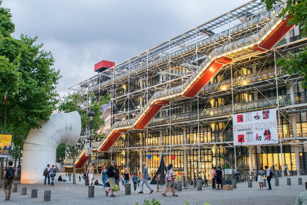 Pompidou Center in Paris, architectural masterpieces