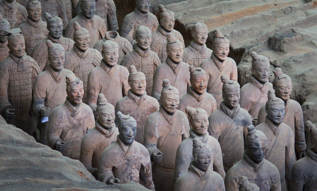terra-cotta statues of the legendary soldiers qin shi huang tomb 2