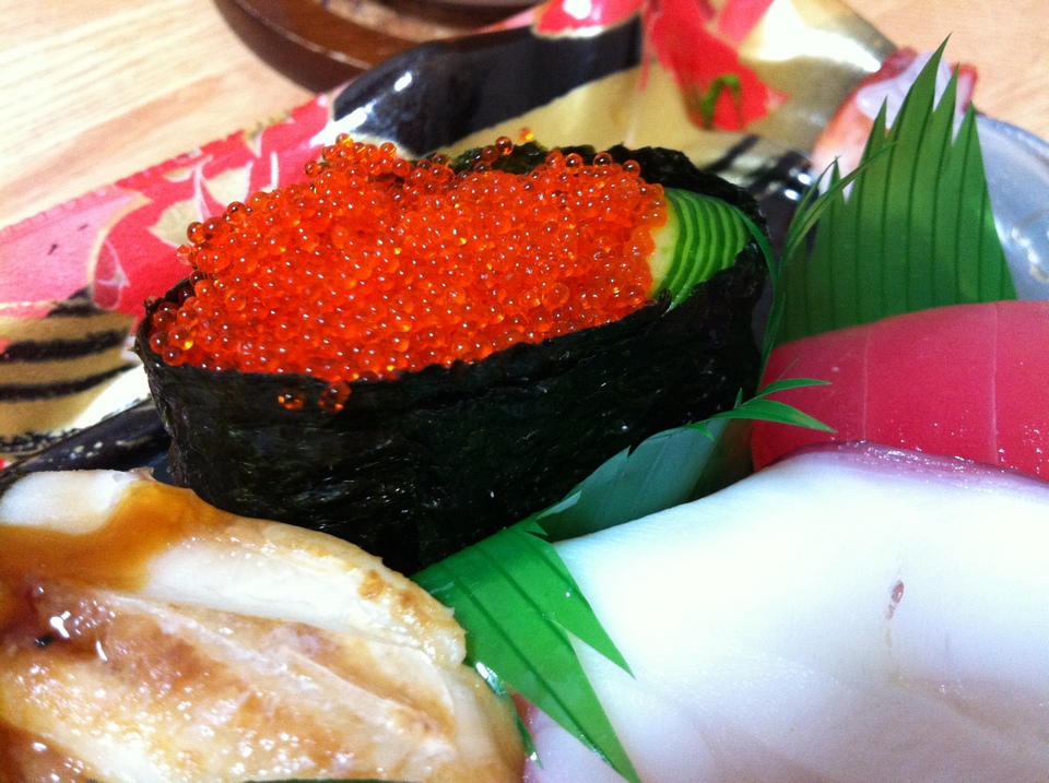 Cod roe Sushi