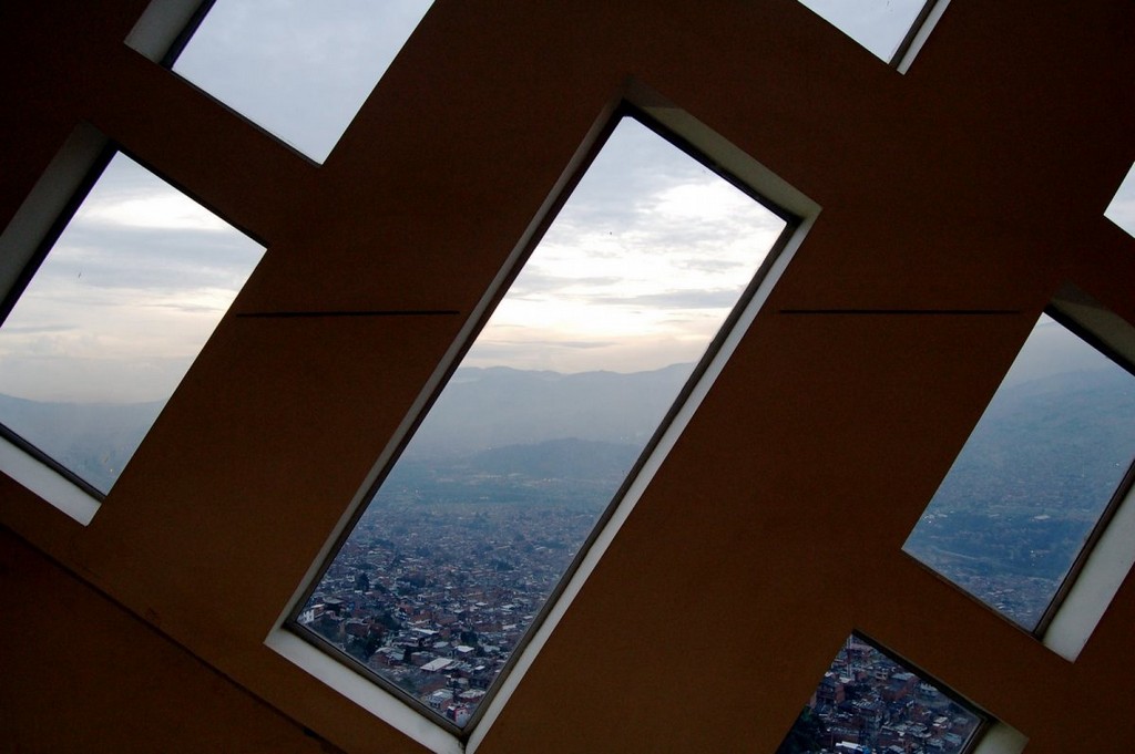 Parque Biblioteca España in Medellín view, Colombia, architectural masterpieces