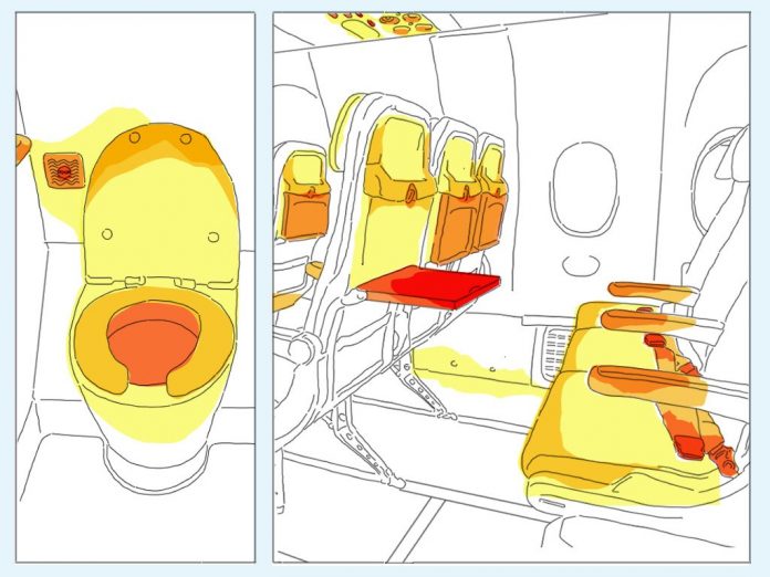 Germs_1 dirtiest places spots on an airplane