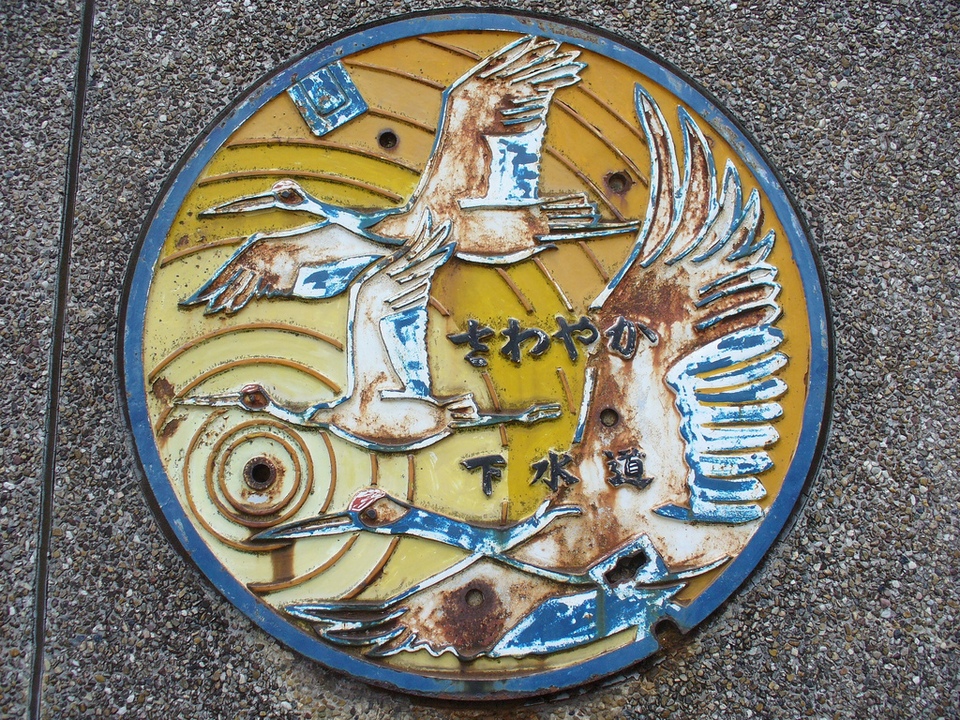 Japanese-manhole-cover-art by S.Morita photographer
