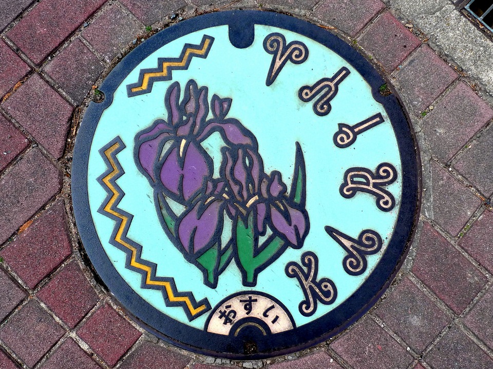 Japanese-manhole-cover-art by S.Morita photographer